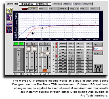 Waves Q10 EQ in use