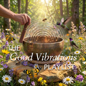 The-Good-Vibrations-Playlist The Good Vibrations Playlist - programme logo (Design by Clive Williamson)